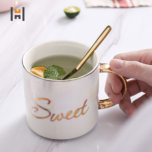 Sang Trọng <span class=keywords><strong>Mug</strong></span> Gốm Kim Loại <span class=keywords><strong>Mug</strong></span>/Sứ <span class=keywords><strong>Mug</strong></span> Với Xử Lý Vàng - Product Image 4