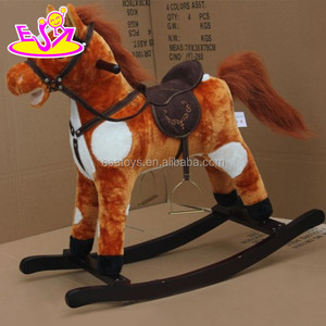 Toptan ucuz ahşap bebek sallanan at W16D064 - Product Image 5