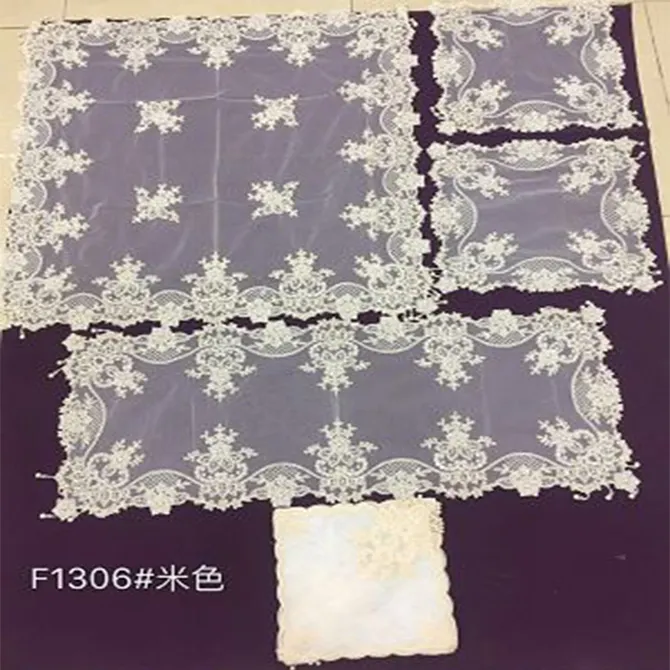 16 pcs Beaded Doily Cotton Lace Table Cloth From China Manufacturer