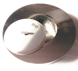 Caminetto <span class=keywords><strong>a</strong></span> Etanolo da Interno in Acciaio Inox, Diametro 33cm, Capacità 6 Litri, Riscaldamento Diretto - Product Image 5