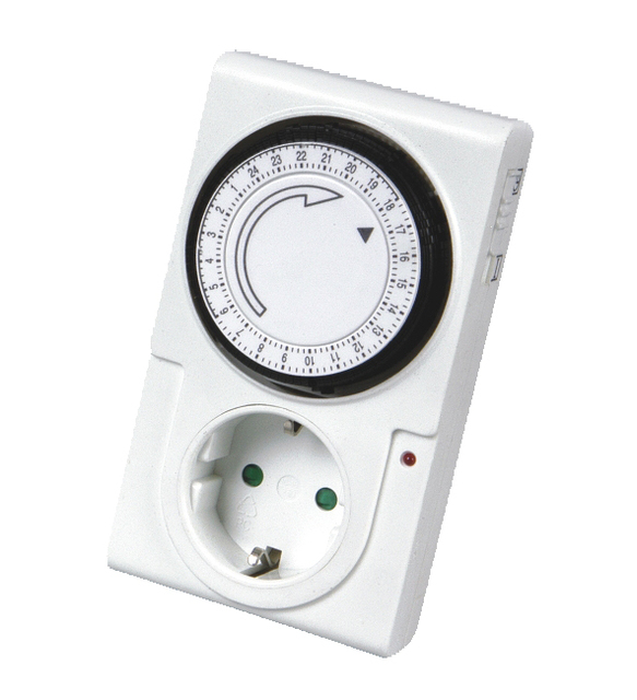24-Hour Time Timer Switch Universal Kitchen Outlet Loop with Mechanical Timing Socket