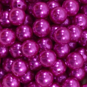 Perles pour collier épais, fausses perles rondes, en acrylique rose tendance, taille 20MM, prix bon marché - Product Image 3