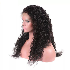 Real por mayor prima virgen 9a rizado del pelo humano peruano peluca onda de agua peluca Naturelle - Product Image 3