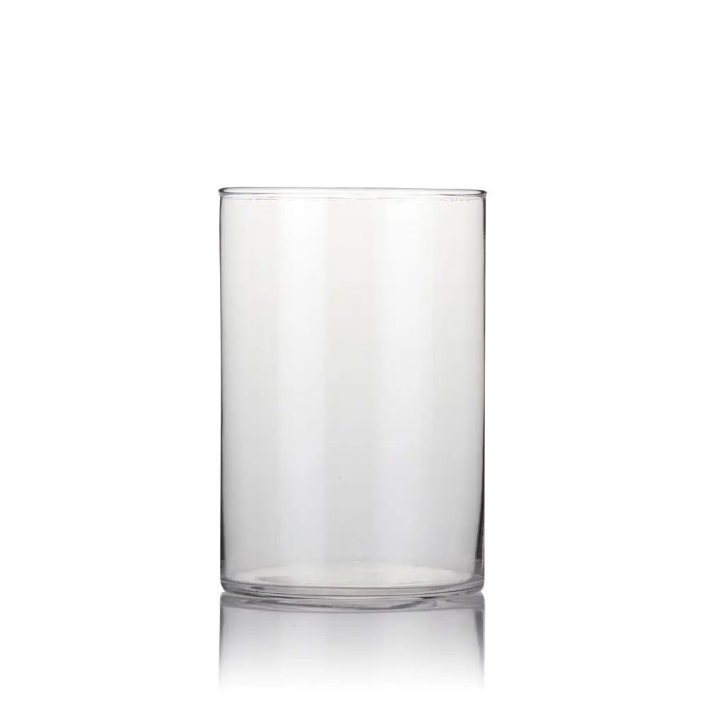 Jaton candle holder clear glass hurricane cylinder