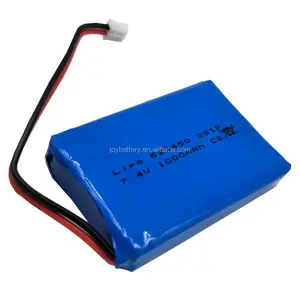 Lipo — batterie lithium-ion polymère, rechargeable, 523450, 7.4V, 1000mAh, 2S1P, avec pcb et connecteur