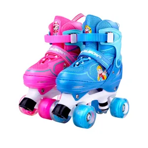 2019 nieuwe quad skates ontwerp roller skate 2 wielen in front 2 wielen in terug kinderen size kleur hoge kwaliteit inline skates