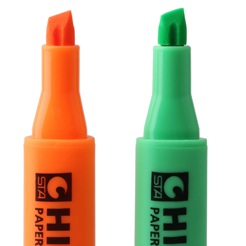 STA Highlighters Markers Assorted Colors Bulk Fluorescent Highlighter Marker Pens Pack of 8 Color Chisel Tip