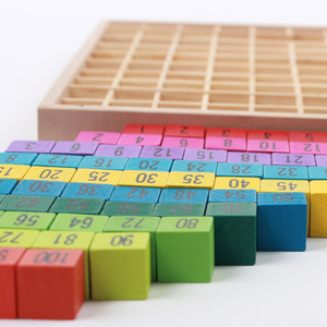 Jouets éducatifs mathématiques en bois pour enfants calculant des blocs de table de <span class=keywords><strong>multiplication</strong></span> - Product Image 3