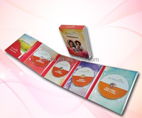 CD DVD disque avec livrets impression 4 panel 8 Panel CD album cd Digipak