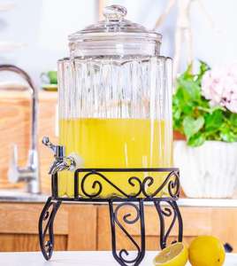 Dispensador de Bebidas de Vidrio con Grifo, <span class=keywords><strong>Precio</strong></span> de Fábrica, Productos de Venta Caliente con Bajo <span class=keywords><strong>Precio</strong></span> y Buena Calidad - Product Image 2