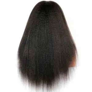 Wig Lurus Keriting Renda Penuh 28 Inci, Rambut Palsu Manusia/Wig Rambut Coser/Kualitas Tinggi Kelas 9A Wig Renda Penuh Brasil