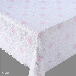 Aceite blanco de encaje de PVC bolso de tela de mesa