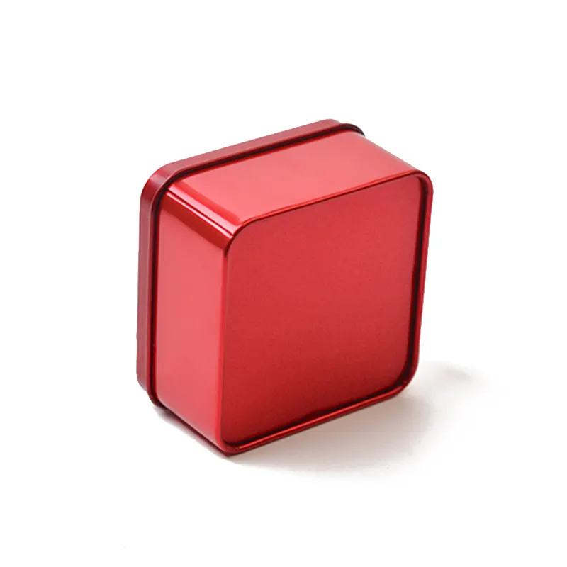 Chất lượng cao cá nhân hoá kim loại hộp tin kẹo container bán buôn vuông hộp với mẫu miễn phí