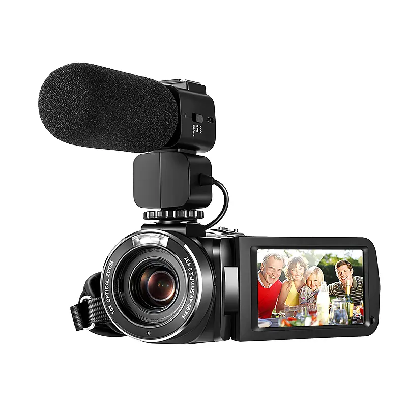 Winait Full Hd 1080P Цифровая видеокамера с 10X оптическим зумом и 120X цифровым зумом мини видеокамера