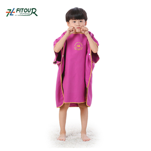 Mignon Microfibre Suè<span class=keywords><strong>de</strong></span> Serviette Poncho À Capuche <span class=keywords><strong>Pour</strong></span> Enfants <span class=keywords><strong>Plage</strong></span> Changeante Robe <span class=keywords><strong>Peignoir</strong></span> - Product Image 1