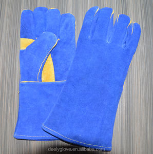 Cow split leather welding gloves utility Tig, long gloves utility manual welding, sure <span class=keywords><strong>the</strong></span> hand gloves utility - Product Image 4