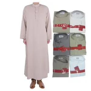 hot sale middle Qatar man Polyester cotton abaya