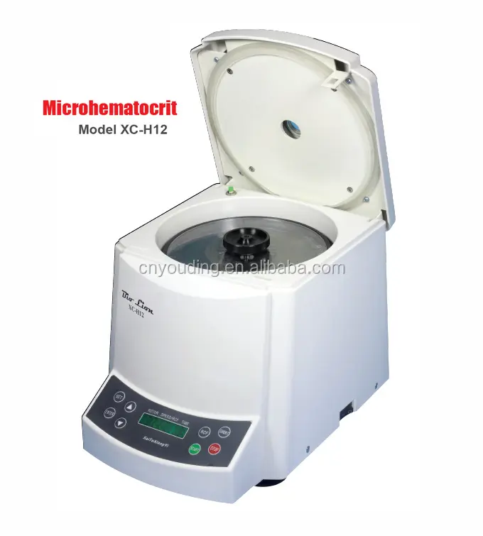 Hematocrit Hoge Snelheid Centrifuge XC-H12 HOGE SNELHEID 75mm capillair Bloed Centrifuge Machine