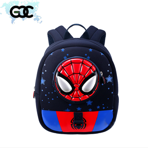 <span class=keywords><strong>Spiderman</strong></span> Cartoon scuola zaino per asilo bambini impermeabile in pelle primaria colorata di fabbricazione del prodotto - Product Image 3