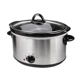 XJ-13218C 3.5L Medium <strong>Slow</strong> <strong>Cooker</strong> with <strong>Red</strong> Indicator Light and Black Injection Molding - Product Image 2