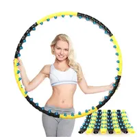 Ayrılabilir ağırlıklı fitness egzersiz masaj topu hula hoops