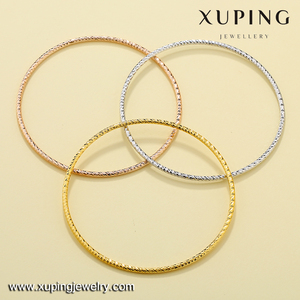Xuping $1.00 24 Karat Nhiều Màu Thiết Kế Đơn Giản Dubai Mạ Vàng Trang Sức <span class=keywords><strong>Bangle</strong></span> Bracelet, Vàng <span class=keywords><strong>Bangle</strong></span> <span class=keywords><strong>Set</strong></span> - Product Image 3