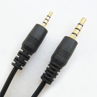 Câble audio AUX mâle plaqué or stéréo 3,5 mm/2,5 mm de 1 m en gros