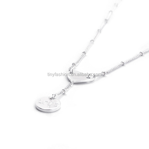 del grano Diseños Únicos Collar de Regalo para Las Muchachas Del Corazón Encanto de la Etiqueta Grabar Inicial - Product Image 3