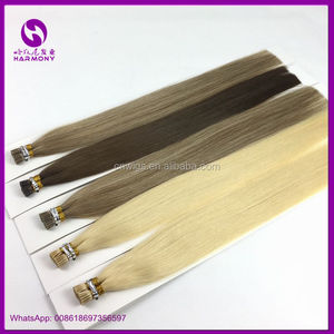 Extensiones de cabello rizado con cutícula completa, 0,5g, 0,7g, 0,8g, 1g, 2g/hebra, 100% virgen, Remy - Product Image 2
