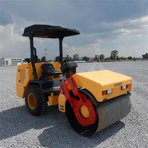 30hp Enkele Trommel Weg Roller Grond Compactor 3 Ton Enkele Trommel Trilbodem Compactor Machine Met Mechanische Controle