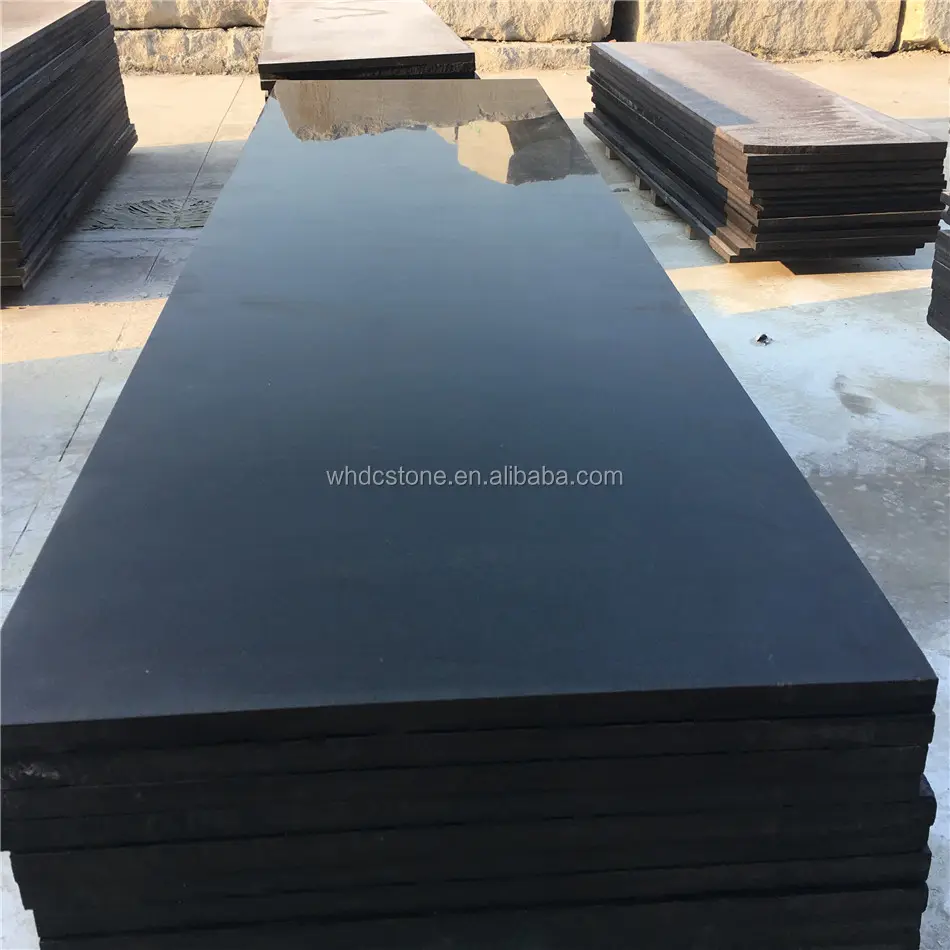Großhandel China Natürliche Absolute Schwarz Granit Platten Mit Poliert Oberflächen