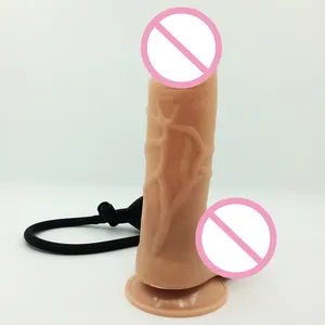 Gode gonflable de jouets sexuels de pénis de silicone pour la femme - Product Image 1