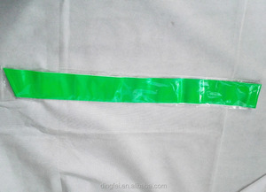 Sáng 8cm màu xanh lá cây màu vàng phản quang cảnh báo Băng PVC vành đai cho an toàn vest - Product Image 3