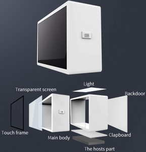 49 ''<span class=keywords><strong>prix</strong></span> d'usine panneau de boîte d'écran tactile en verre transparent/boîte d'affichage LCD transparente pour salle d'exposition - Product Image 4