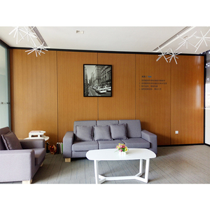 Divisor de pared de partición de oficina de madera de alta calidad 2025 directo de fábrica con diseño Popular de precio competitivo para oficinas modernas - Product Image 4
