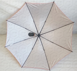 Haute qualité couleur orange 210 t pongé <span class=keywords><strong>avec</strong></span> revêtement argenté <span class=keywords><strong>parapluie</strong></span> de golf <span class=keywords><strong>avec</strong></span> sangles - Product Image 3