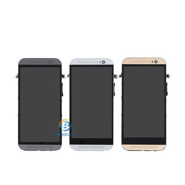 Replacement Repair Parts Accessories Touch Screen Glass Panel for HTC ONE M8 LCD Display With Frame Assembly