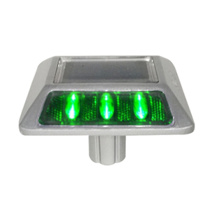 Sécurité routière IP68 étanche LED œil de chat avec réflecteur carré surélevé marqueur de chaussée goujon de route à énergie solaire - Product Image 4
