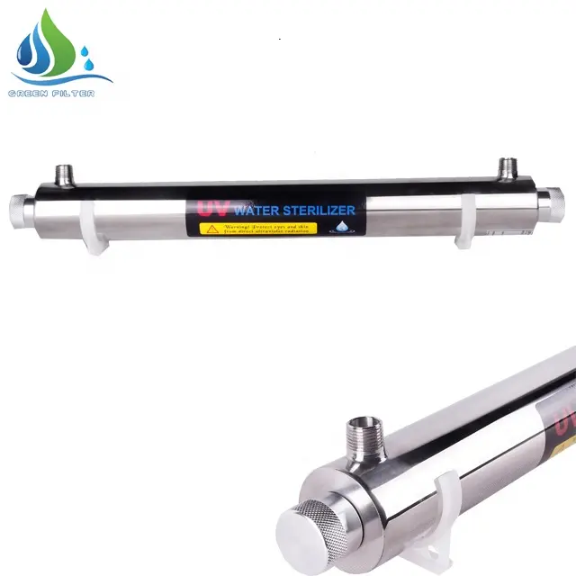 25W Stainless steel 304 6GPM ultraviolet light purifier uv water sterilizer