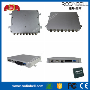 Escritor de lector de tarjetas <span class=keywords><strong>UHF</strong></span> <span class=keywords><strong>RFID</strong></span> de 8 puertos de alta precisión 860 ~ 960MHz para sistema de seguridad minorista