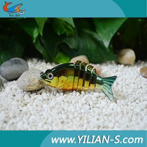 2015 4 " Multi articulado Proberos señuelos de pesca de cebo Swimbait Life like fregadero Hook Tackle - Product Image 3