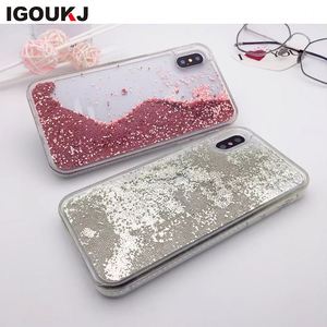 Hot Bán Kim Cương Đầy Đủ TPU Caver Trở Lại Điện Thoại Trường Hợp Cát Động Cho Iphone X 8 Điện Thoại Thông Minh Trường Hợp - Product Image 4