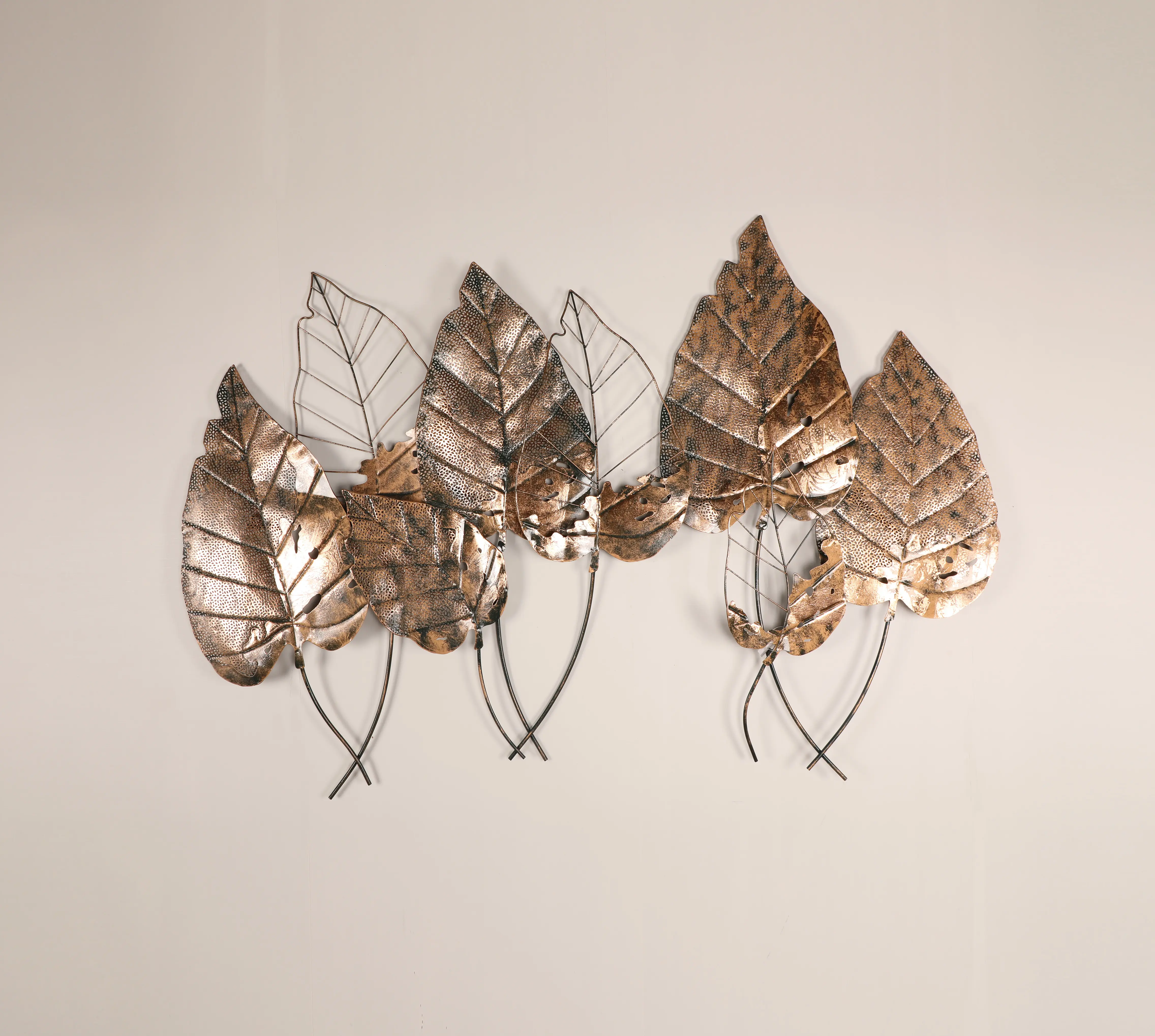 Art leaves Iron Metal Decoration Items wall metal art for Living Room