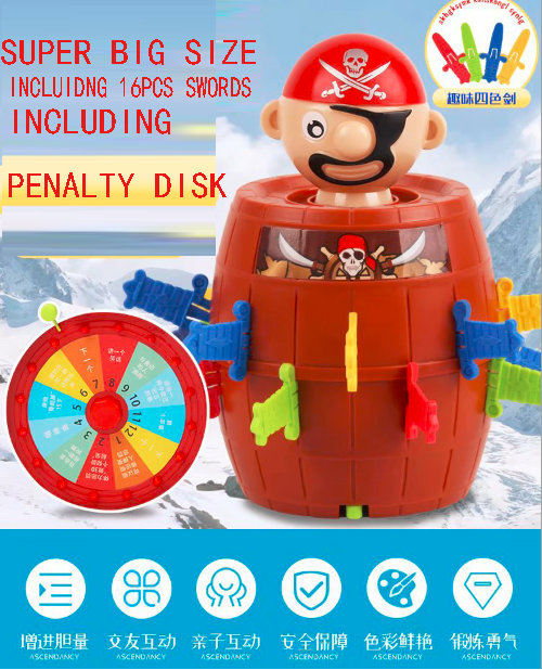 Лучший Самый дешевый рождественский подарок, детская игра, игрушки пиратский бочонок для продажи, детская настольная игра, пиратский бочонок