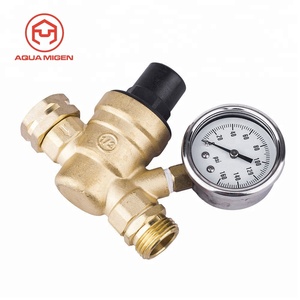 RV su basıncı regülatörü Pirinç Ayarlanabilir Basınç Düşürücü Vana w Ölçer 3/4" - Product Image 5