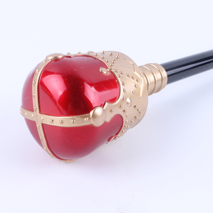 5cm personalizzabile in plastica reale scettro rosso/nero regina e re corona in maschera Prop per <span class=keywords><strong>natale</strong></span> e feste - Product Image 3