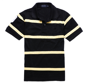 nuova moda blu bianco della banda <span class=keywords><strong>verticale</strong></span> closeout noi polo - Product Image 6