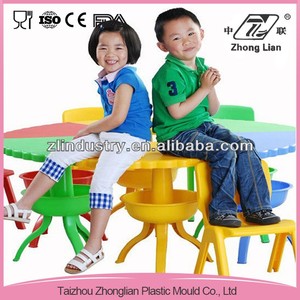 Arredamento per Scuola Primaria, <span class=keywords><strong>Tavolo</strong></span> e Sedia per <span class=keywords><strong>Bambini</strong></span> in Stile Conchiglia Colorato, Sedia in Plastica - Product Image 5