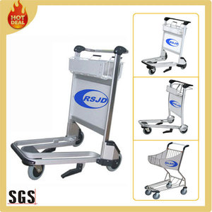 De acero inoxidable de cuatro ruedas aeropuerto de la mano de <span class=keywords><strong>equipaje</strong></span> carro de la carretilla - Product Image 4