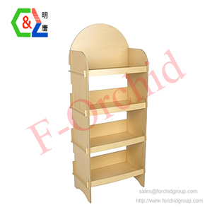 Single-Sided Light Duty Wooden Display <strong>Stand</strong> for Advertising for Bread Wine <strong>Vegetables</strong> - Product Image 2